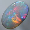 SOLID SEMI BLACK OPAL Great pendant stone, bright rainbow fire SEE VIDEO
